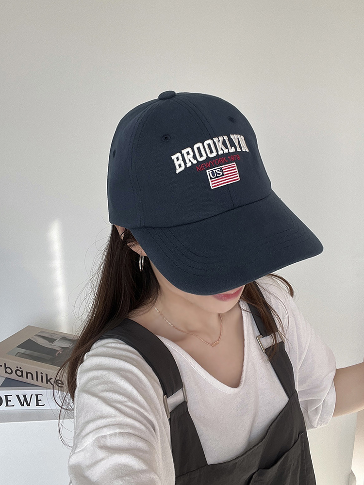 브루클린 레터링 캐주얼 캡 모자 (8color)